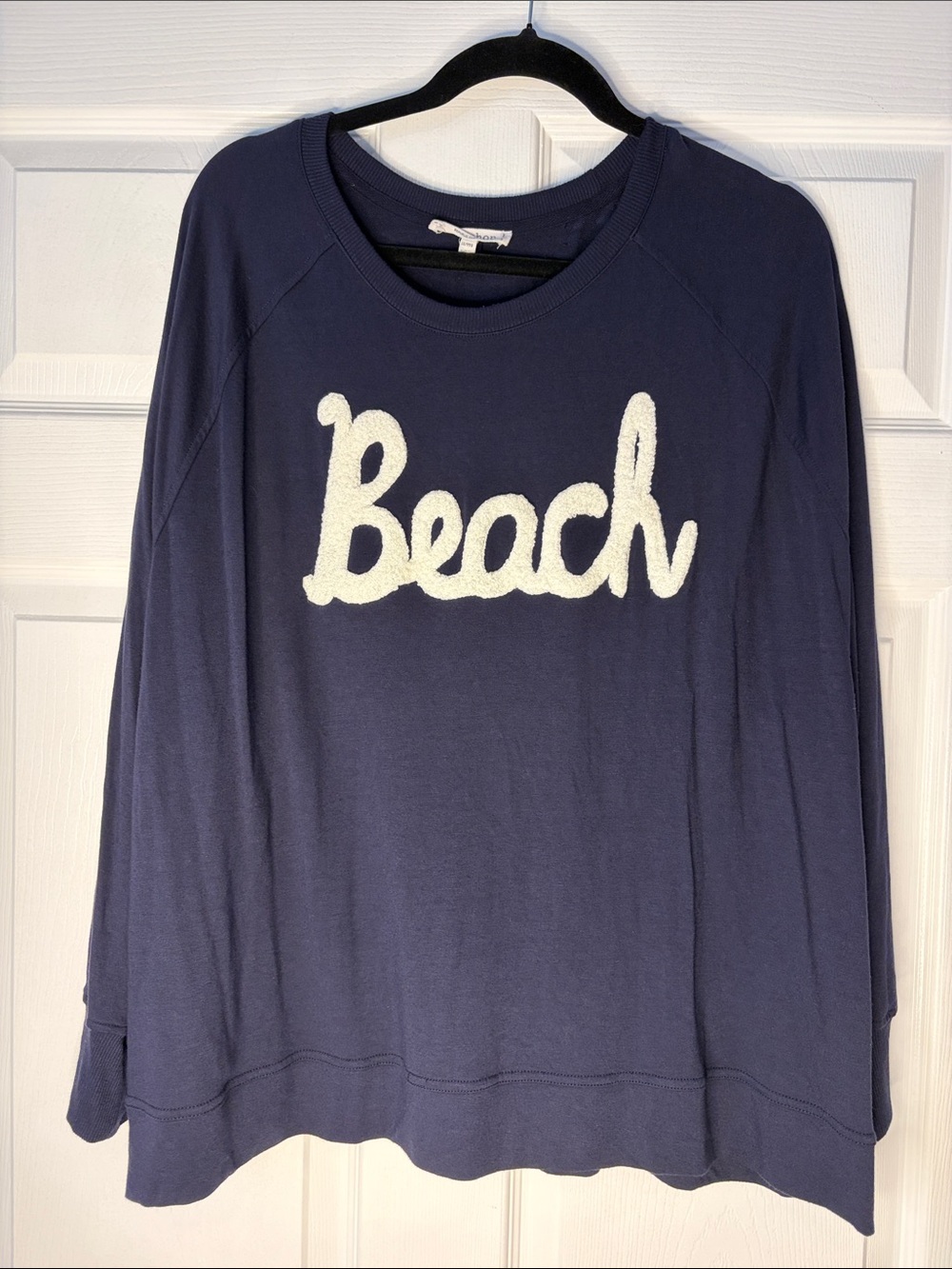 Workshop Republic Clothing Navy Blue "Beach" Terry Sweatshirt size 2X